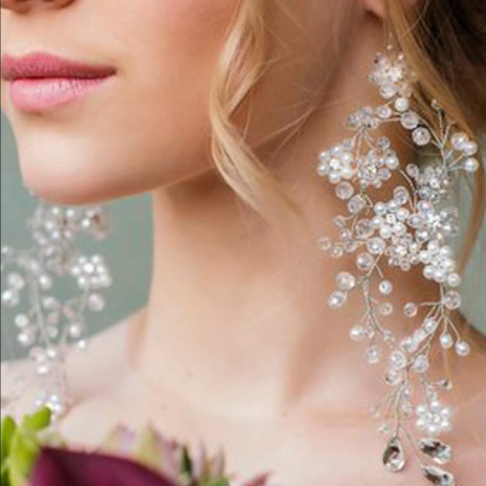 Large, crystal statement earrings. QUALITY!